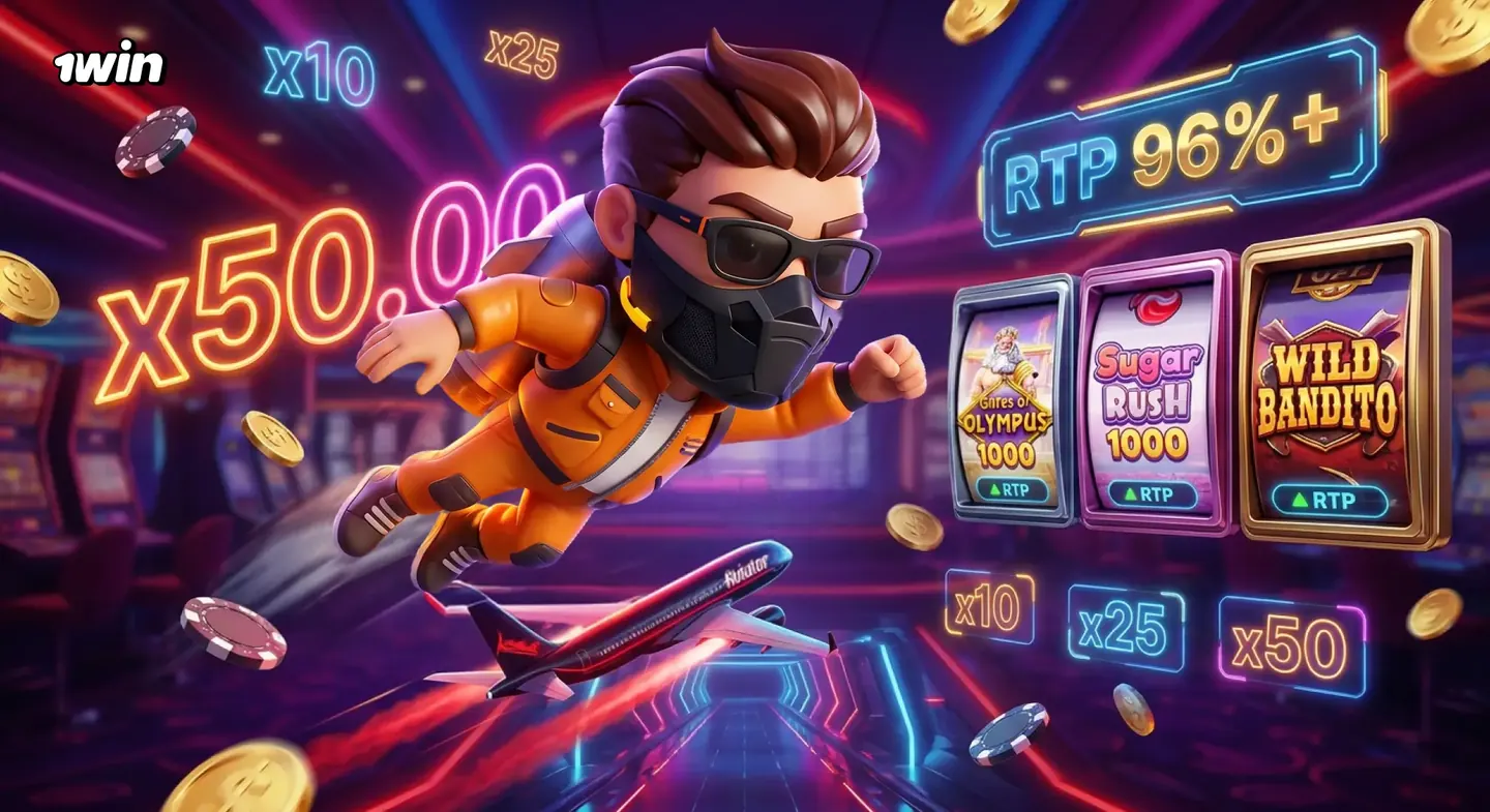 Torneos y multiplicadores del casino 1win